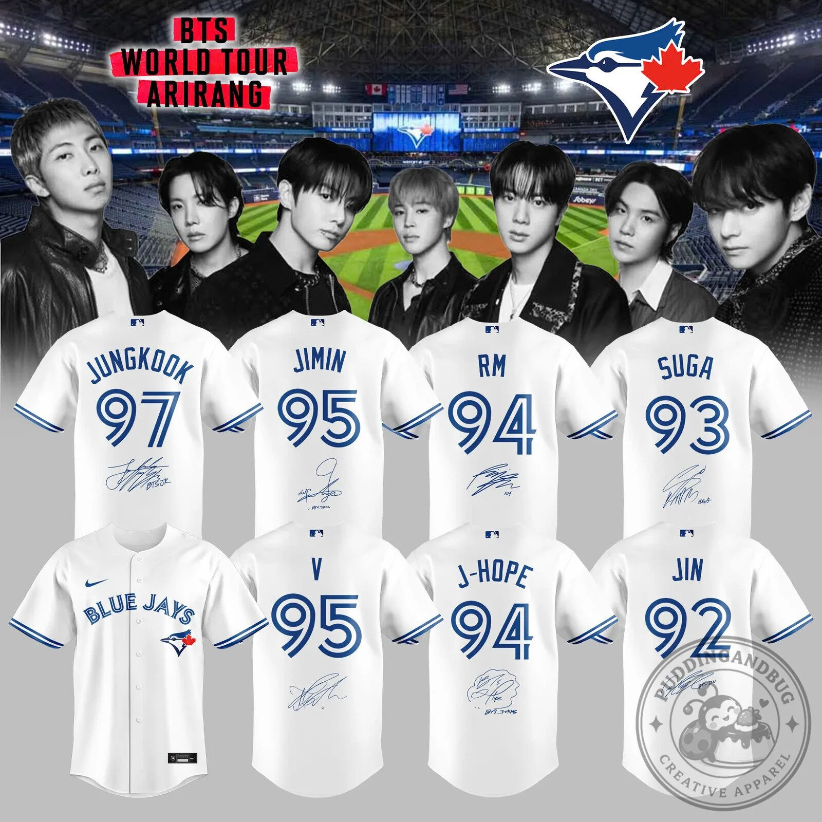 BJ x BTS World Tour 2026 Limited Edition Jersey - Pudding and Bug