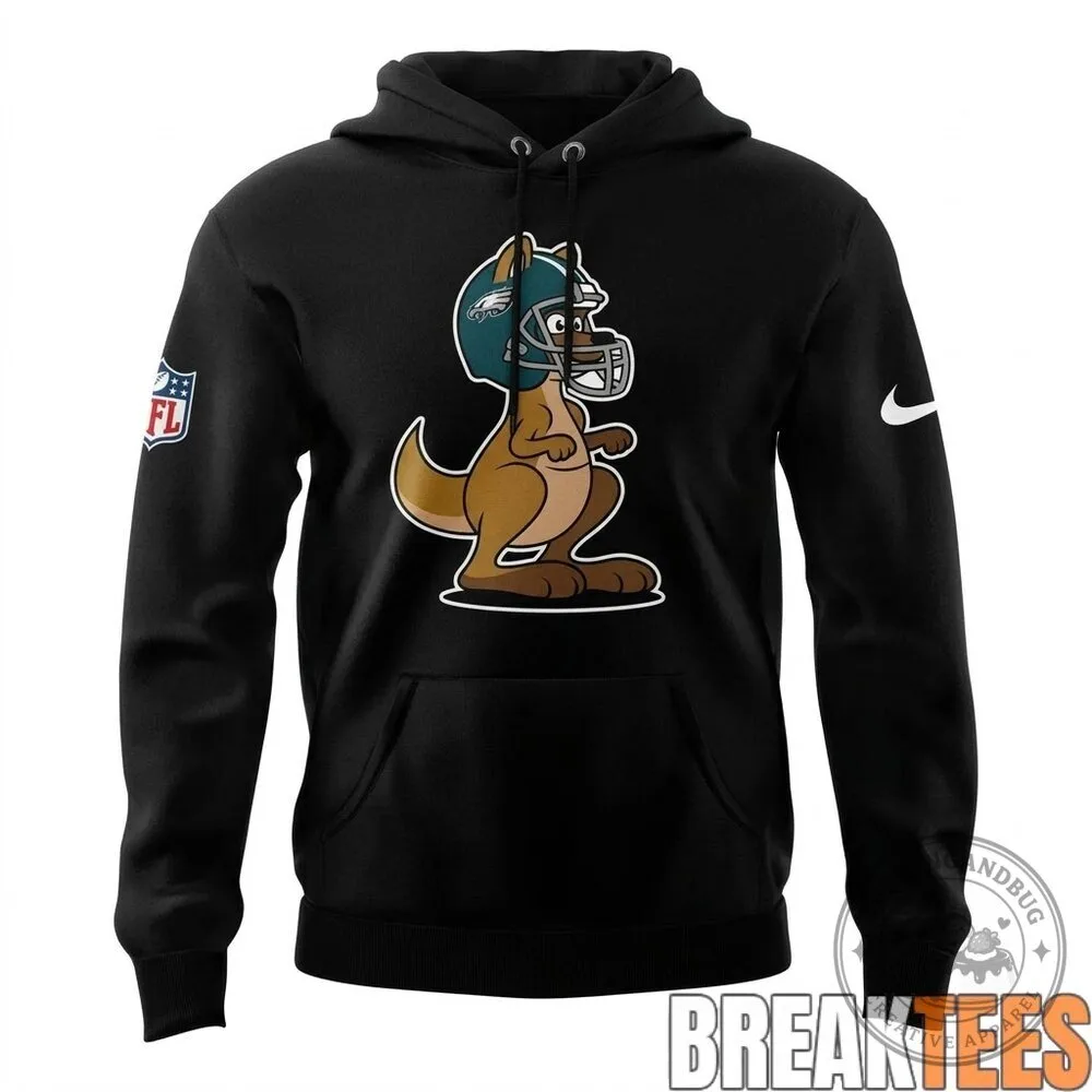 Hoodie for Fans of Australian Kangaroo Football - Philadelphia Eagles Design 8 Hoodie for Fans of Australian Kangaroo Football - Philadelphia Eagles Design