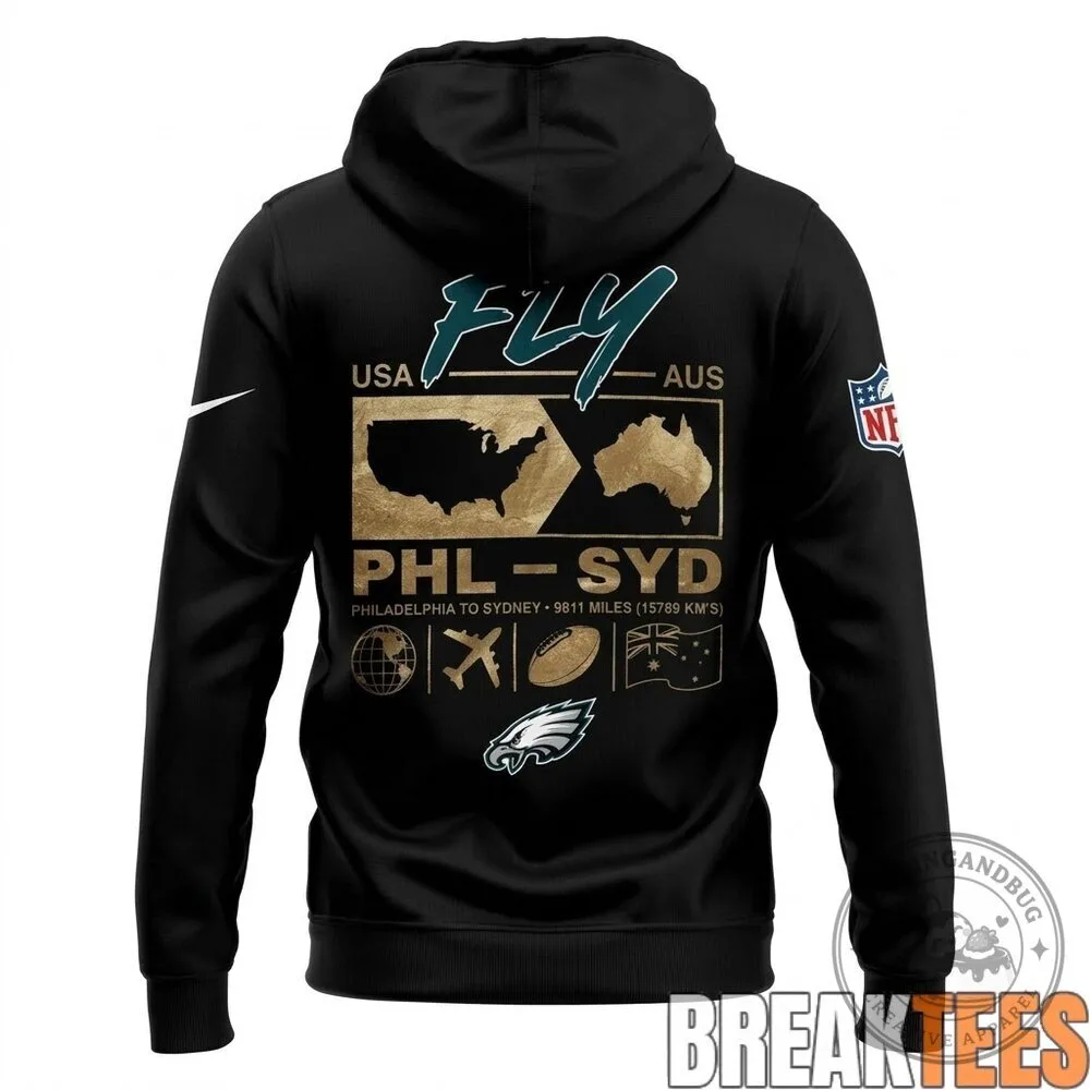Hoodie for Fans of Australian Kangaroo Football - Philadelphia Eagles Design 9 Hoodie for Fans of Australian Kangaroo Football - Philadelphia Eagles Design