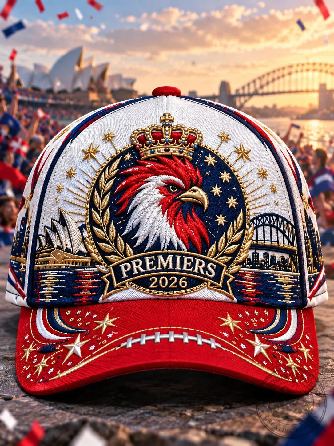 Premiers 2026 Rugby Lovers Embroidered Baseball Cap Hat