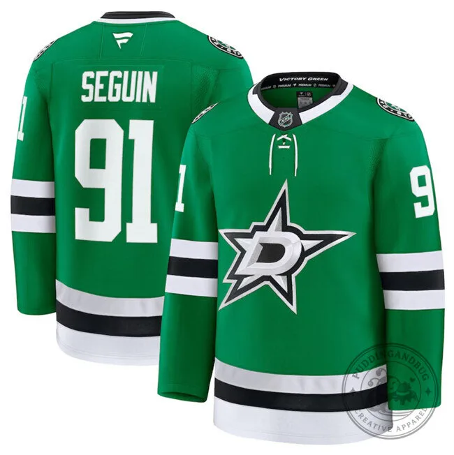 Dallas Stars Tyler Seguin 91 Green 2024-25 Home Stitched Hockey Jersey