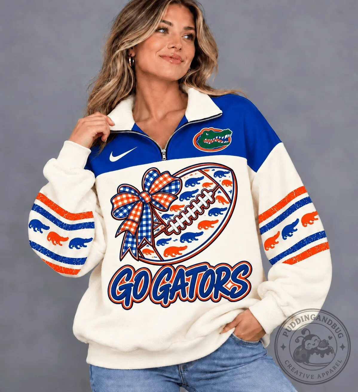 Florida Gators Football Quarter-Zip Sweatshirt for Women