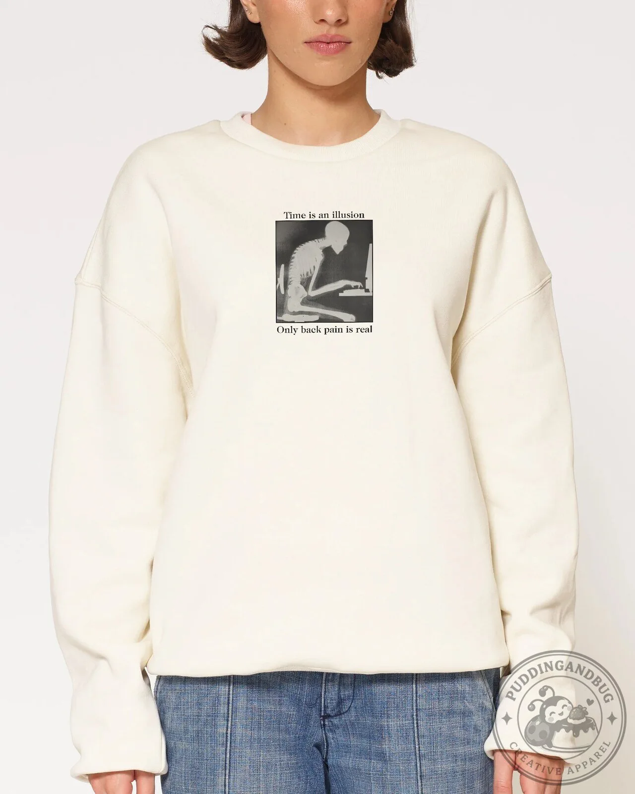 Time Is An Illusion Only Back Pain Is Real Skeleton Funny Sweatshirt 12 Time Is An Illusion Only Back Pain Is Real Skeleton Funny Sweatshirt