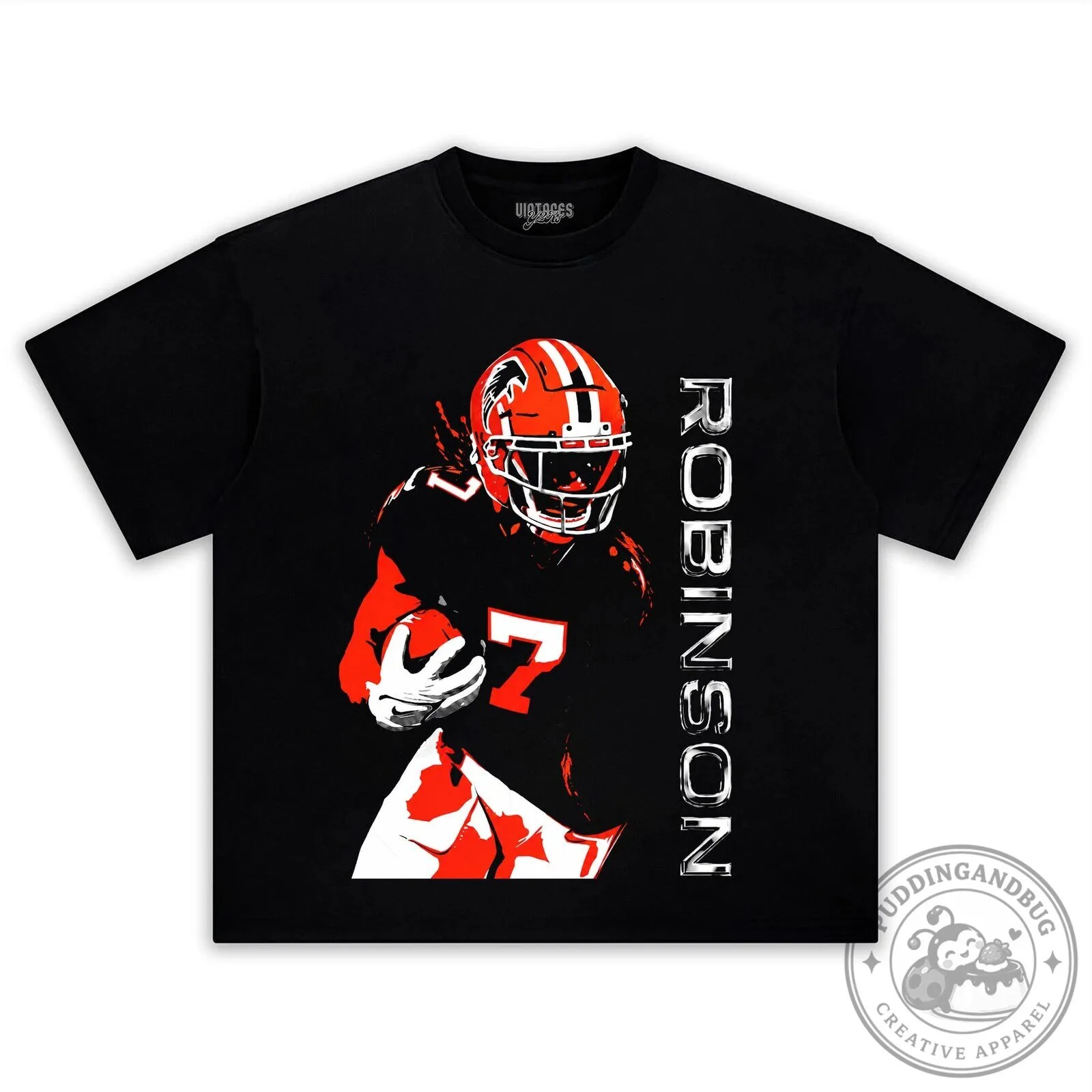 Bijan Robinson Texas Longhorns Football Player Graphic T-Shirt