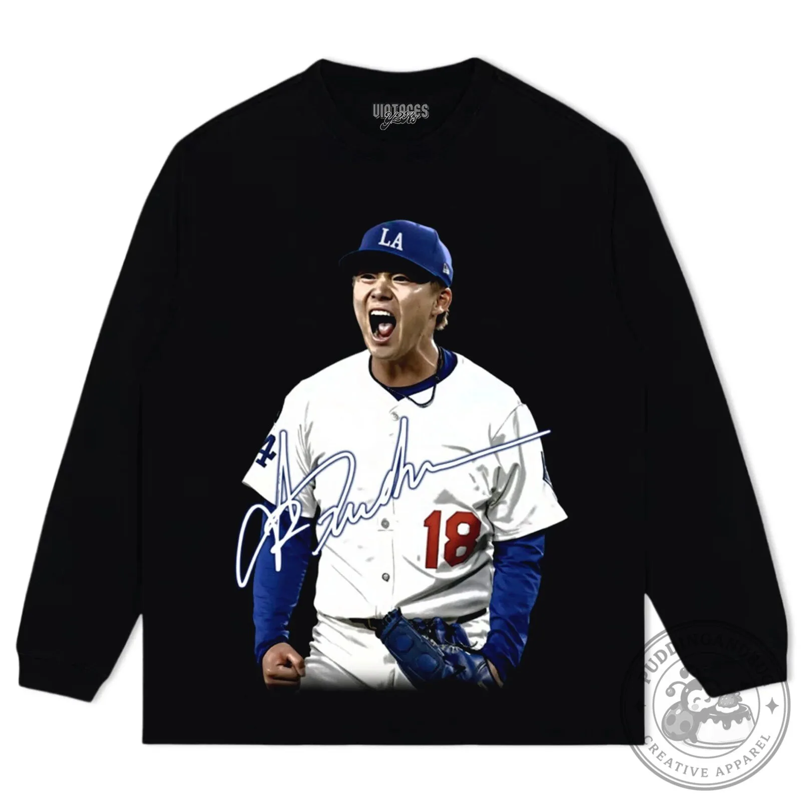 Yoshinobu Yamamoto Los Angeles Dodgers Baseball Player Signature T-Shirt 15 Yoshinobu Yamamoto Los Angeles Dodgers Baseball Player Signature T-Shirt