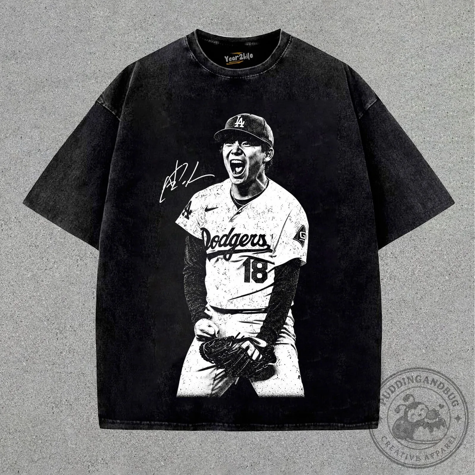 Yoshinobu Yamamoto Los Angeles Dodgers Baseball Player Vintage T-Shirt