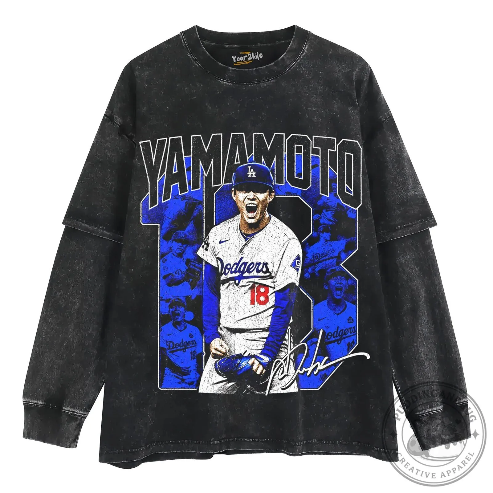 Yoshinobu Yamamoto Los Angeles Dodgers Baseball Vintage Style T-Shirt 16 Yoshinobu Yamamoto Los Angeles Dodgers Baseball Vintage Style T-Shirt