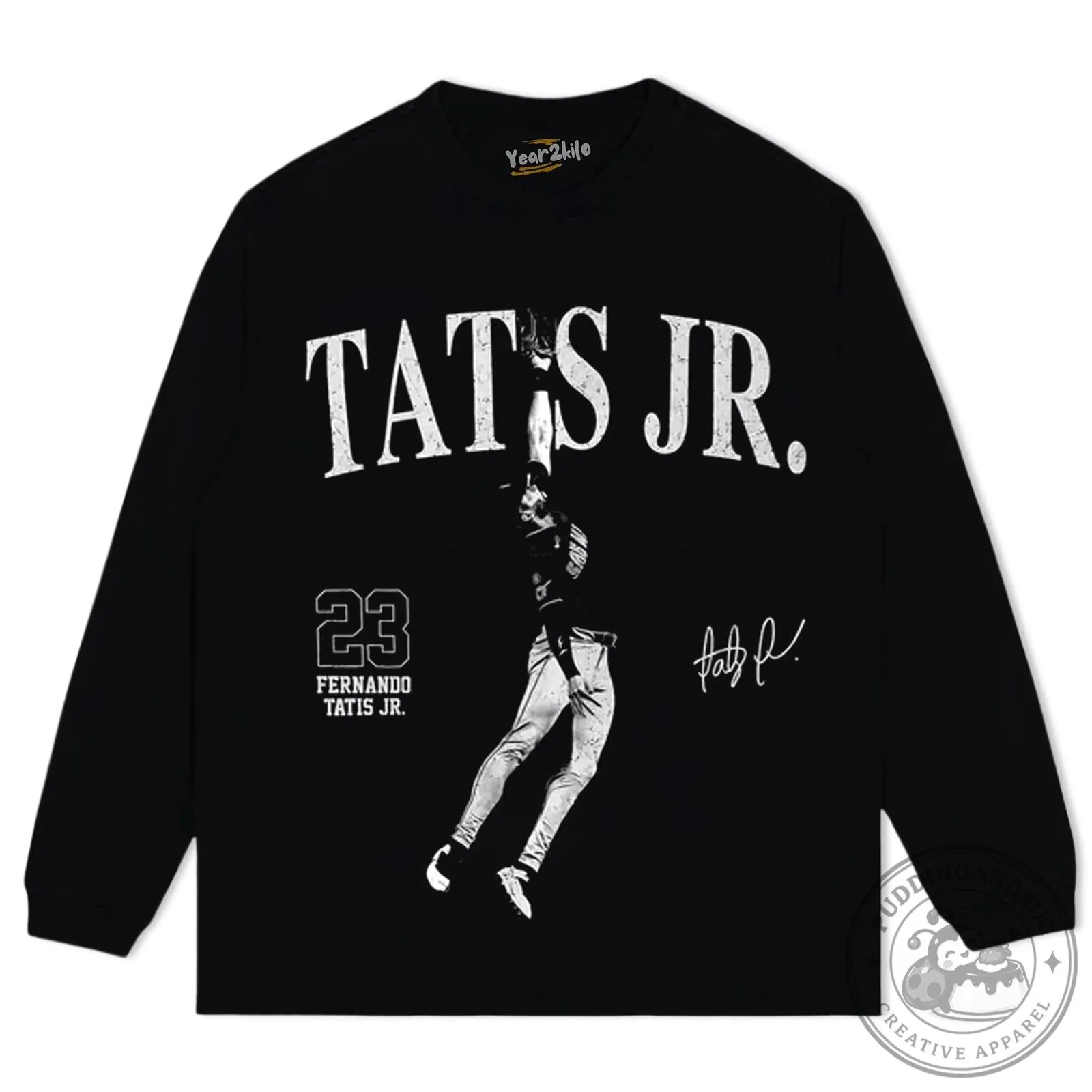 Fernando Tatis Jr. Baseball Player Graphic Print Washed Black T-Shirt 17 Fernando Tatis Jr. Baseball Player Graphic Print Washed Black T-Shirt
