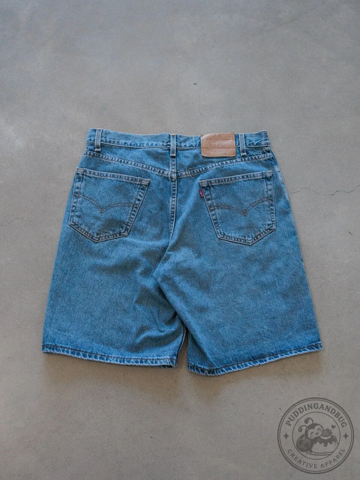 Vintage Blue Levi's 550 Denim Shorts for Men, Classic Fit Jean Shorts 5 Vintage Blue Levi