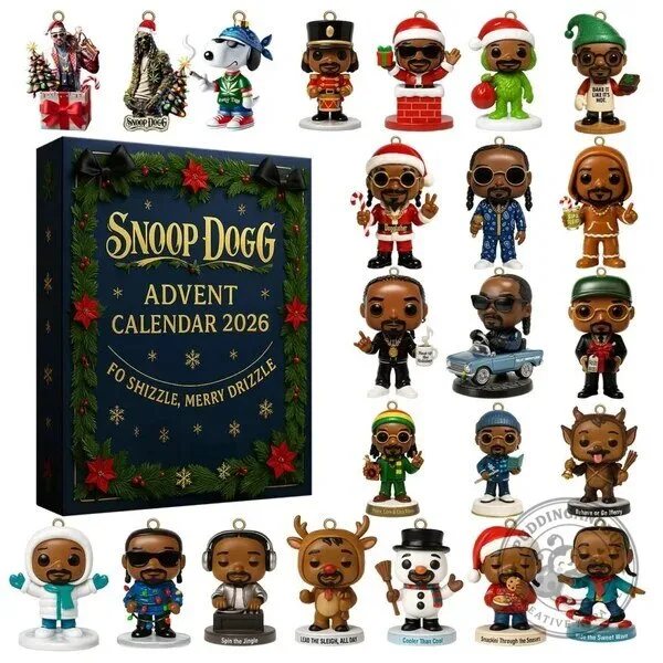 Snoop Dogg Christmas Advent Calendar 2026 Holiday Ornament Set 2D 2 Snoop Dogg Christmas Advent Calendar 2026 Holiday Ornament Set