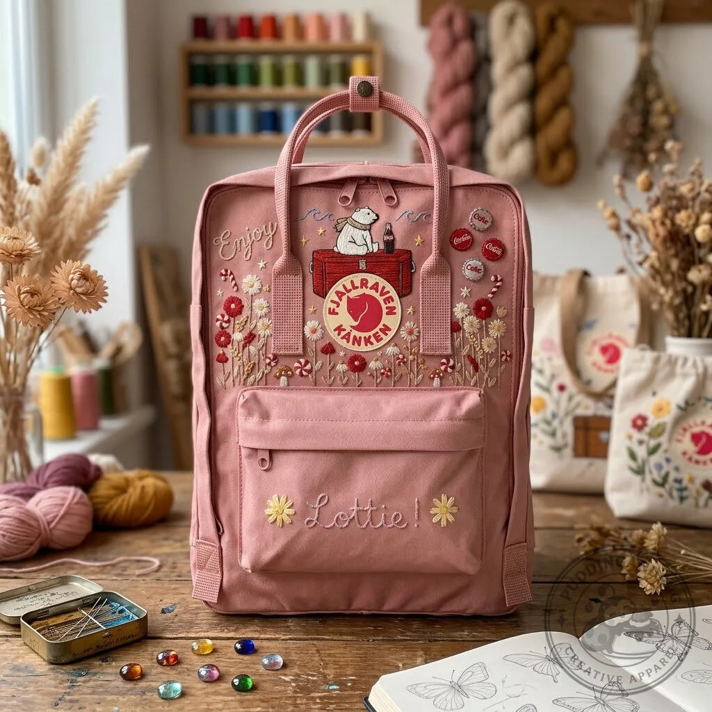 Coca-Cola Polar Bear Embroidered Fjallraven Kanken Backpack