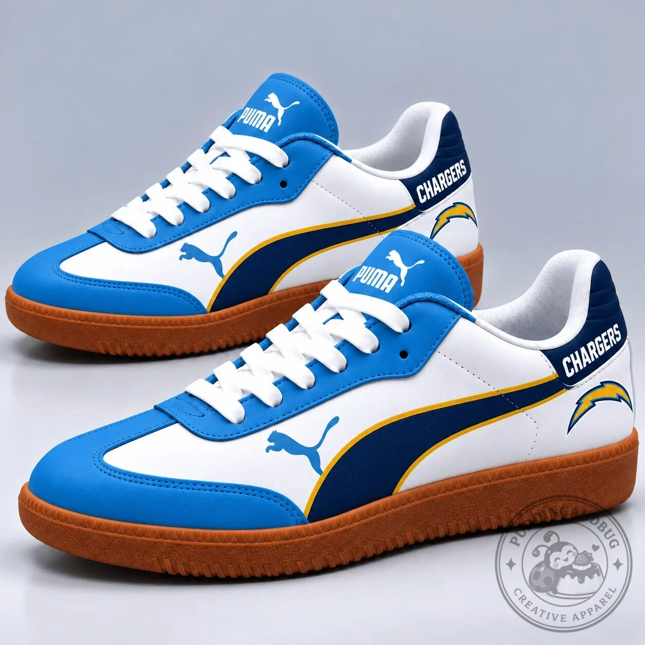 Los Angeles Chargers National Football League Puma Team Logo Sneakers Shoes