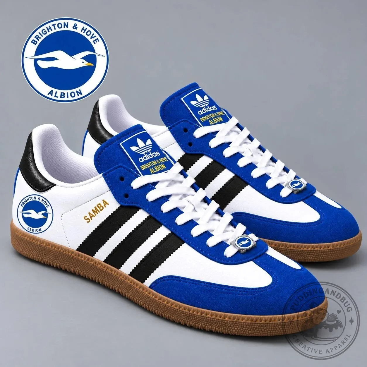 Brighton & Hove Albion Football Club Team Logo Samba Shoes