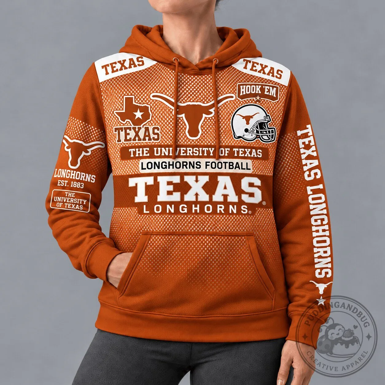 Texas Longhorns Football Team The University of Texas Game Day Hoodie