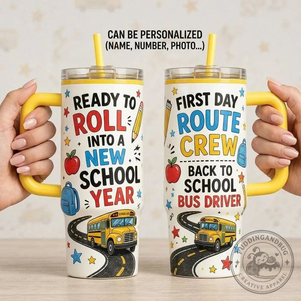 School Bus Driver First Day of School Route Crew Tumbler