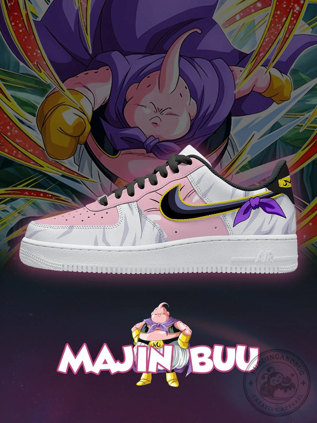 Majin Buu Dragon Ball Z Anime Character Sneakers