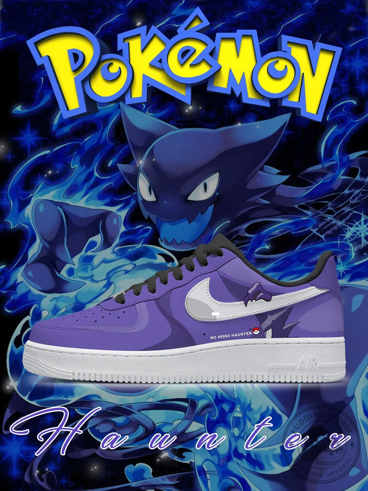 Pokemon Haunter Ghost Type Custom Purple Sneakers 2 Pokemon Haunter Ghost Type Custom Purple Sneakers