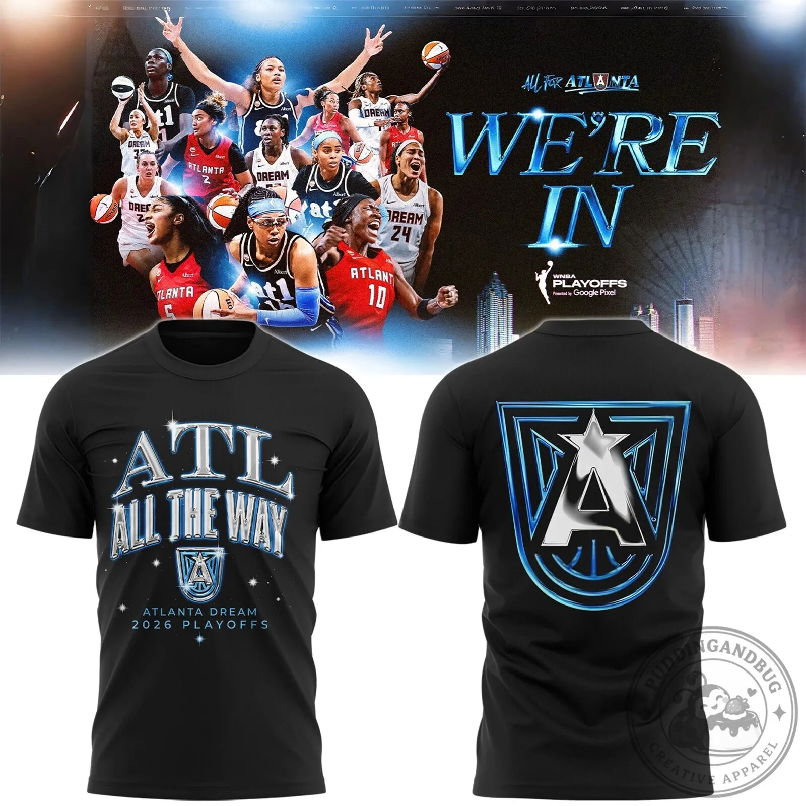 Basketball Fan T-Shirt for Atlanta Dream 2026 Playoffs Supporters