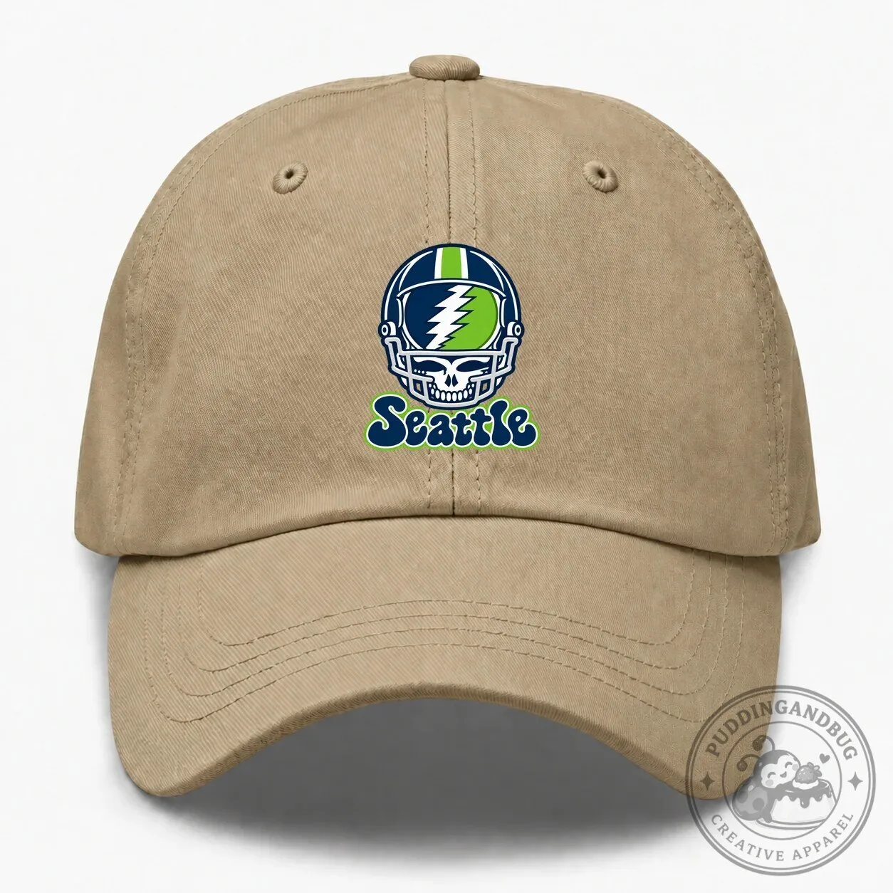 Seattle Football Helmet Stealie Grateful Dead Inspired Dad Hat 9 Seattle Football Helmet Stealie Grateful Dead Inspired Dad Hat