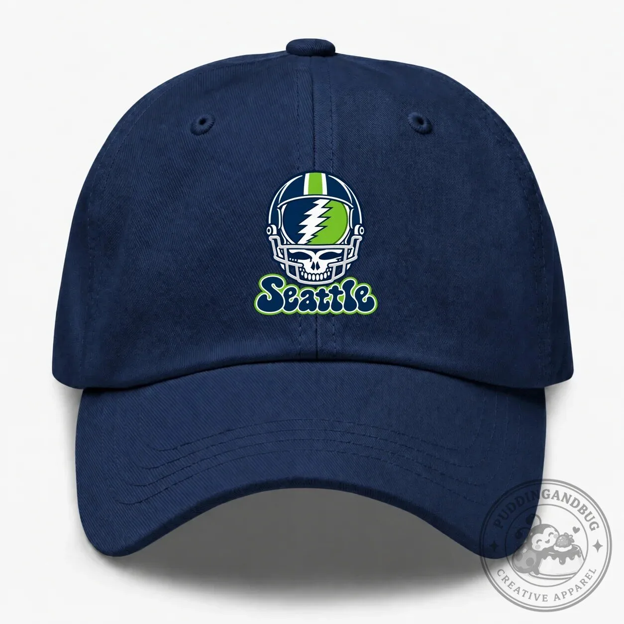 Seattle Football Helmet Stealie Grateful Dead Inspired Dad Hat 10 Seattle Football Helmet Stealie Grateful Dead Inspired Dad Hat