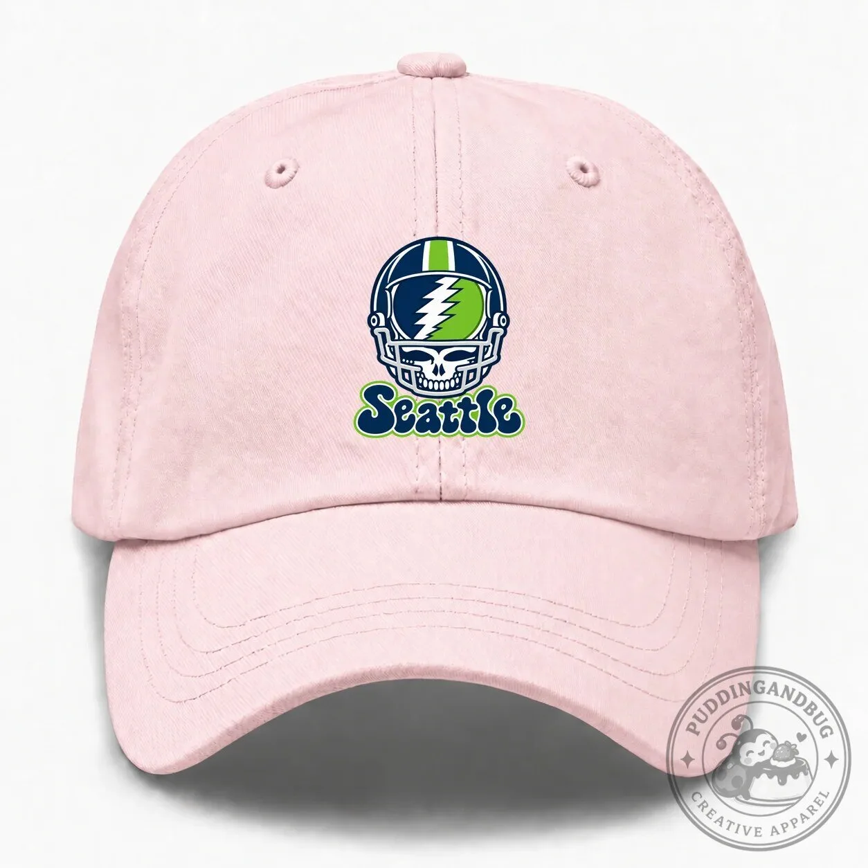 Seattle Football Helmet Stealie Grateful Dead Inspired Dad Hat 11 Seattle Football Helmet Stealie Grateful Dead Inspired Dad Hat