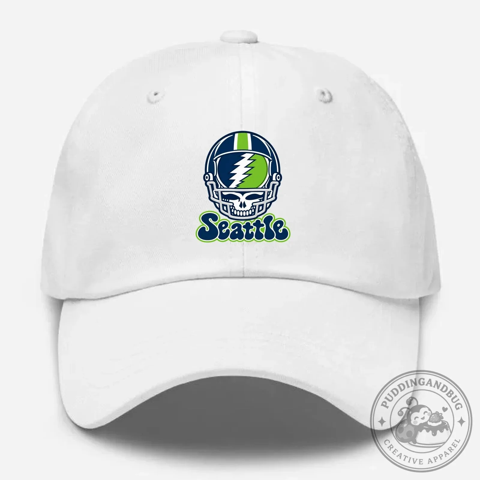 Seattle Football Helmet Stealie Grateful Dead Inspired Dad Hat 13 Seattle Football Helmet Stealie Grateful Dead Inspired Dad Hat