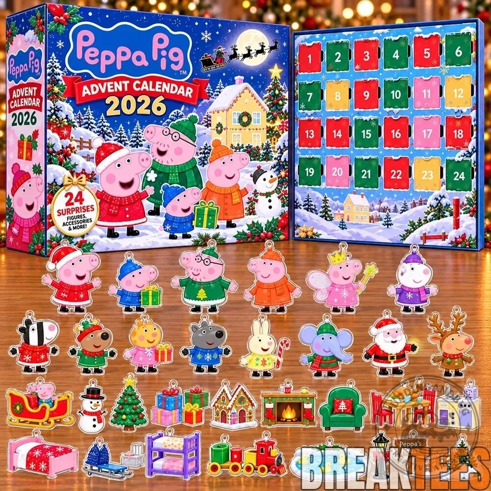 Peppa Pig Family Christmas 2026 Advent Calendar 2D