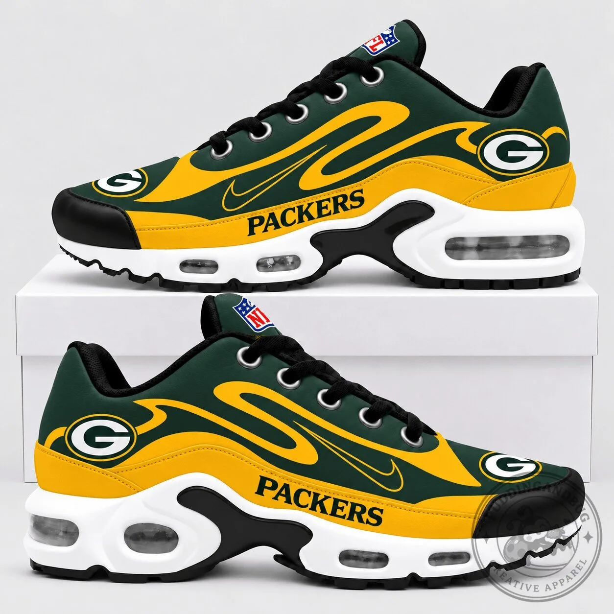 Green Bay Packers NFL Sport Stripe Air Max Running Shoes