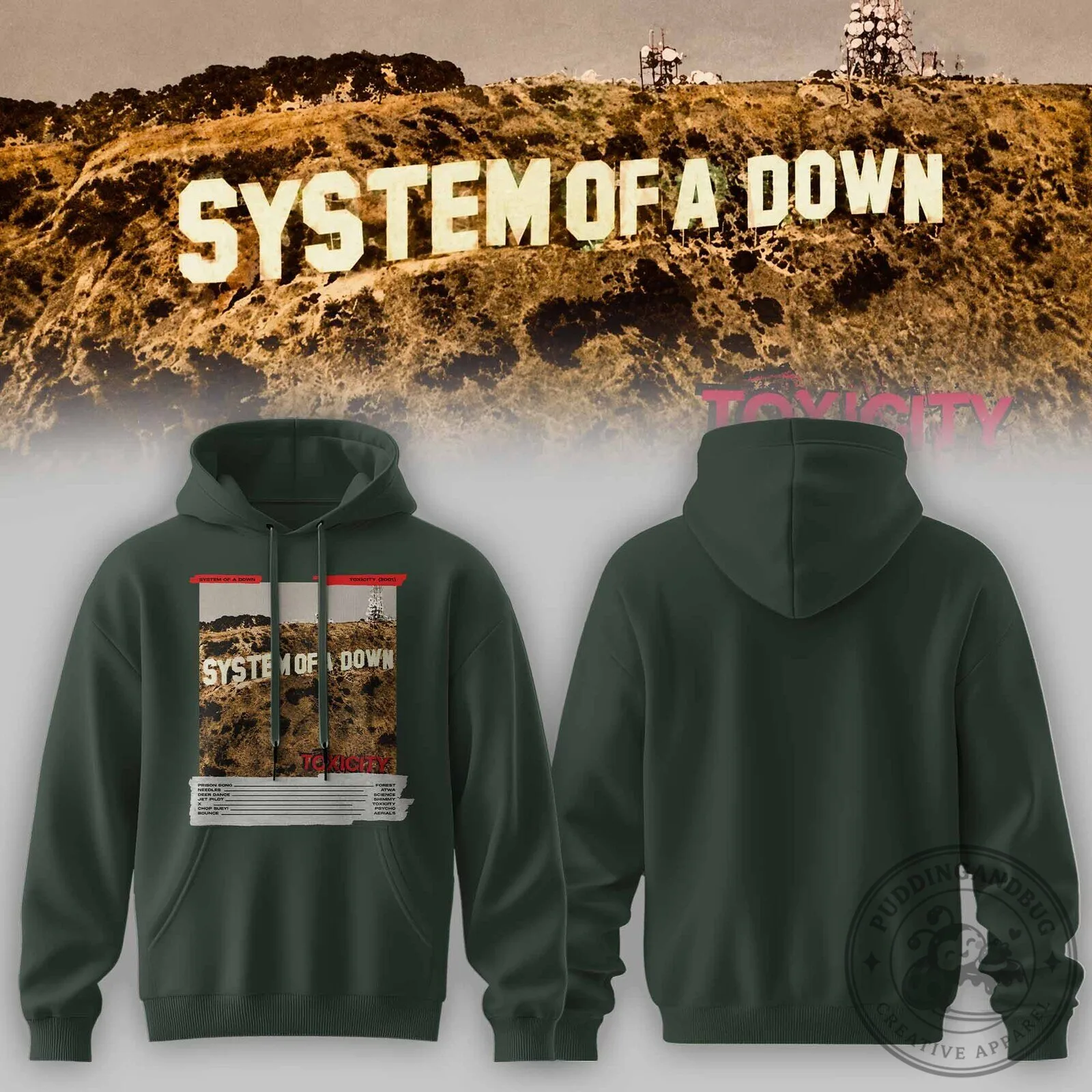 System of a Down Toxicity Album Cover Hoodie